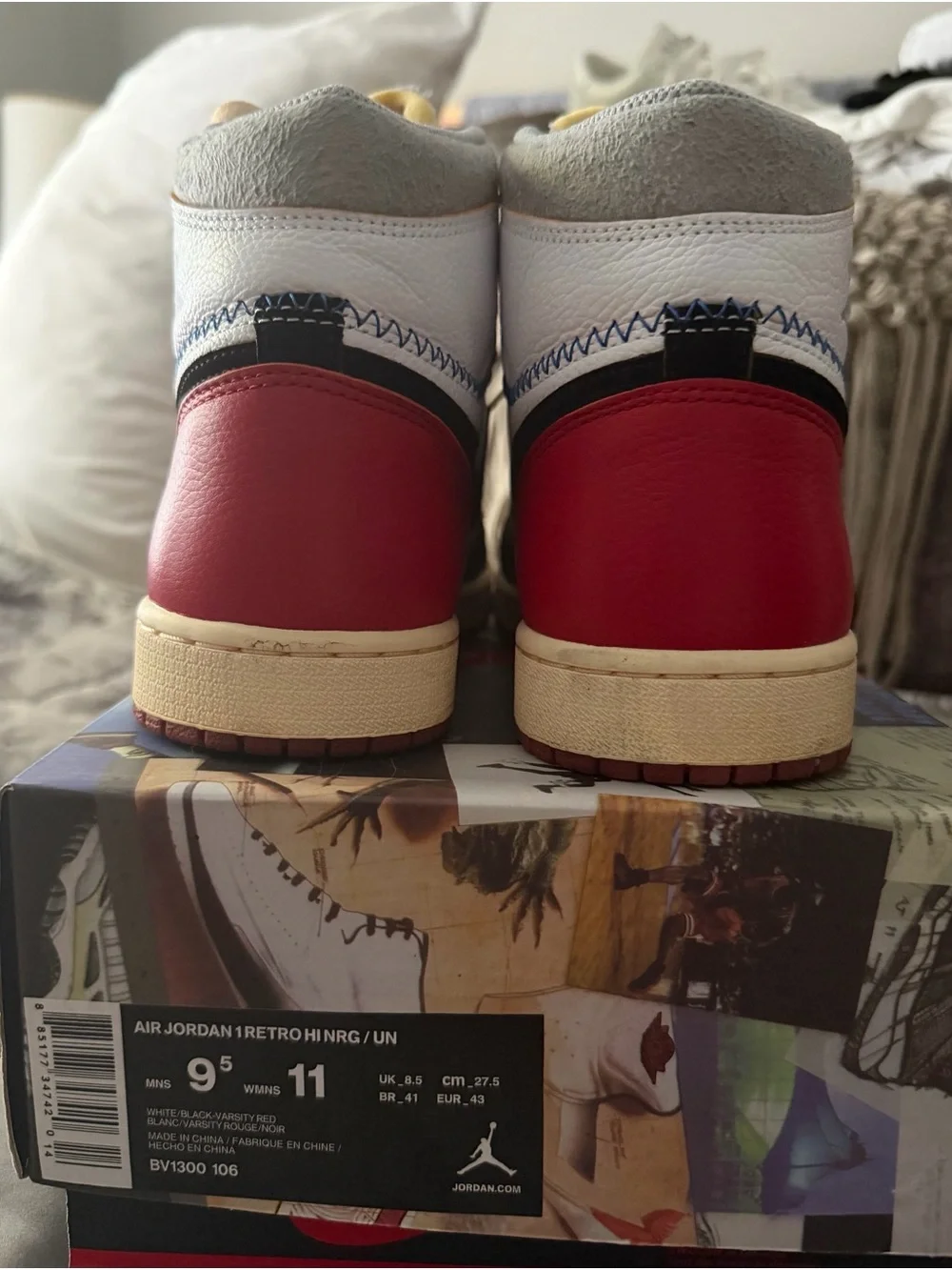 Air Jordan 1 Retro High “Union LA” OG White Black Red